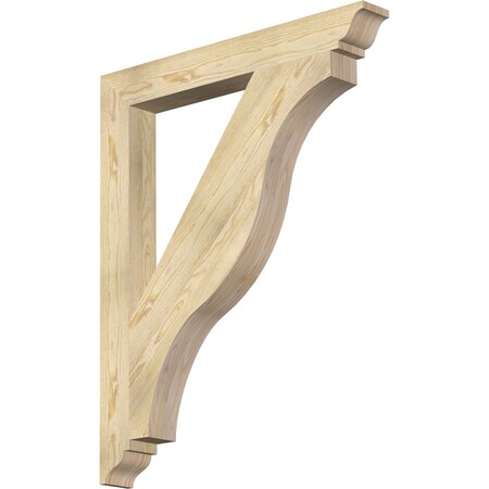 Ekena Millwork Funston Traditional Rough Sawn Bracket, Douglas Fir, 4"W x 34"D x 42"H BKT04X34X42FST01RDF